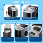 Ice Machine Cleaner Maker Descaler - Nickel Safe Descaler, Ice Maker Cleaner Compatible with Whirlpool, Scotsman, KitchenAid, Affresh, Hoshizaki, GE Opal Cleaning Kit, (1Gallon, 33 Uses)