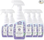 CAPRI ESSENTIALS All Purpose Cleaner, Natural Household Cleaning Supplies, Plant Based Kitchen Counter Surface Spray, Removes Dirt & Grime, Blend of Essential Oils, White Lavender, 23 FL Oz (6 Pack)