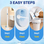 80 Count Disposable Toilet Wand Refills for Toilet Wand, 5X Cleaning Power Scrubber Refill, Bathroom Cleaning Supplies, No Falling Apart, Fresh Fragrance