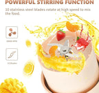 Portable Blender,FOUSIUTIM Personal Blenders for Shakes and Smoothies with34oz Cup, Lid and Shoulder Strap, Type-C USB Rechargeable, Personal Size Blenders BPA-free for Home，Gym/Travel