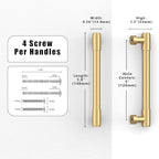 10 Pack Champagne Bronze Cabinet Pulls 5 Inch(128mm) Kitchen Cabinet Handles Cabinet Hardware for Drawer Pulls