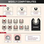 20 Pcs Extra Long Titanium Oscillating Tool Blades & Japanese Teeth, Curved Edge Multitool Blades for Metal, Wood, Plastic, Oscillating Saw Blades Compatible with Dewalt Bosch Milwaukee Ryobi