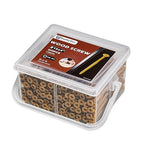 Wood Screws 4 Inch, 200 Pcs Construction Fence Screws, 10 x 4 Deck Exterior Screws for Wood, Rust Resistant, 2 Pcs T25 Star Bits Included, Yellow