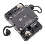 Hi-Amp 150 Amp Automotive Circuit Breaker Auto Reset No Switch Button for Boat, Car Audio, Solar System, Battery Protection 12V-32V DC IP67