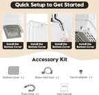 Auertech Portable Washer and Dryer Combo Set, 18 lbs Fully Automatic Washing Machine, 1.5CuFt Portable Dryers, Compact Washer and Dryer for Apartment, RV, Dorm