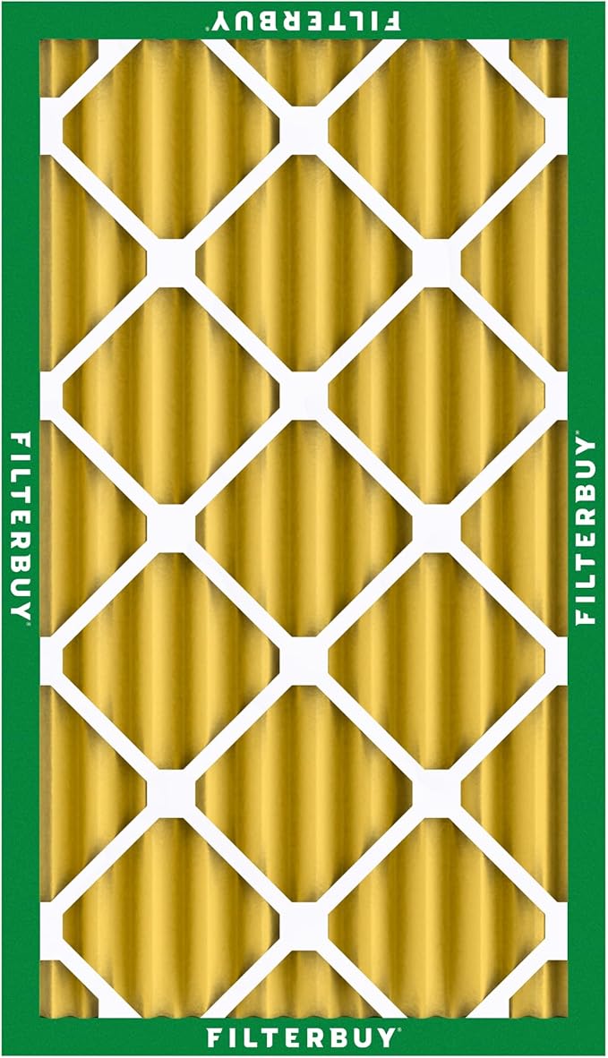 Filterbuy 14x25x4 Air Filter MERV 11 (MPR 1200) Allergen Defense Replacement (4-Pack), Electrostatic Pleated HVAC AC Furnace Filters, Made in USA (Actual Size: 13.88 x 24.88 x 3.63)