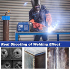 200A ARC Welding Machine, 110V/220V Dual Voltage Welder, IGBT Stick MMA Welder LED Display with Electrode Holder Work Clamp