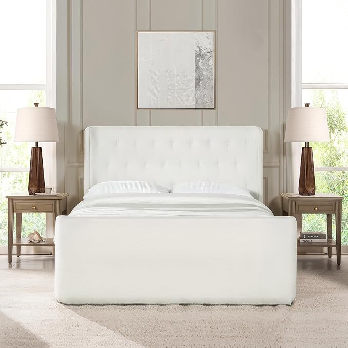 WIHTU 3 Color Temperature Table Lamps Set of 2, Beside Lamp with Linen Shade, 27'' Wood Grain Color Modern Table Lamp for Living Room, Resin Desk Lamp for Nightstands Bedroom Decor (2 Bulbs Included)