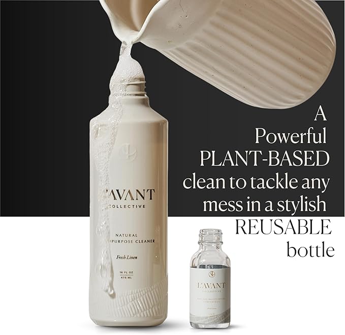 L'AVANT Collective Multipurpose Surface Cleaner | Provides a Powerful Clean to Remove Grease & Grime | Fresh Linen Scent (16 Fl oz)