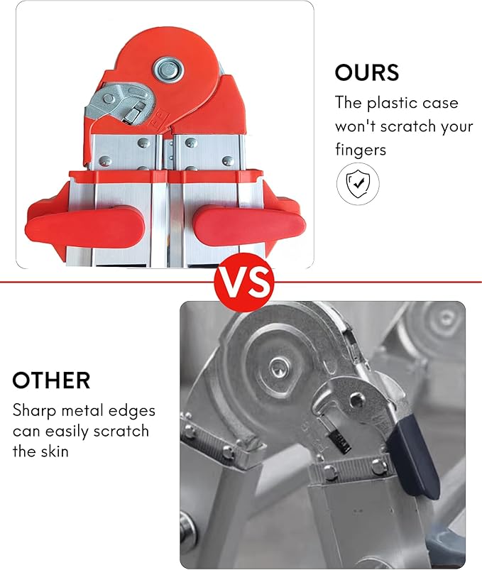 Ladder, A Frame 5 Step Ladder Extension, 17 Ft Anti-Slip Multi Position Ladder, Storage Folding Ladder, 330 lbs Security Load Telescoping Aluminum Ladders for Stairs Home Indoor Outdoor Roof