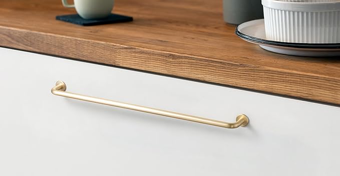 Goo-Ki 7.56"(192mm) c-c Champagne Bronze Cabinet Handle Drawer Pulls Zinc Alloy Kitchen Hardware - 6 Pack Modern Bar Pull Handles for Cupboard Wardrobe,9338UBR-192