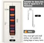 2 Pack Legging Storage Organizer, Hanging Closet Organizer System, Black Clothes Closets Holder with 20 Roll Independent Compartments for Yoga T-Shirts Bras Socks Pants Tank Top Towel