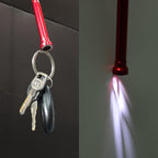 24.4 in Claw Grabber Tool,Bendable Hose Reacher Pickup with LED Light,4 Claw Picking Tool for Garbage Litter Pick Home Sink Drain and Metal Small Items. (Red)