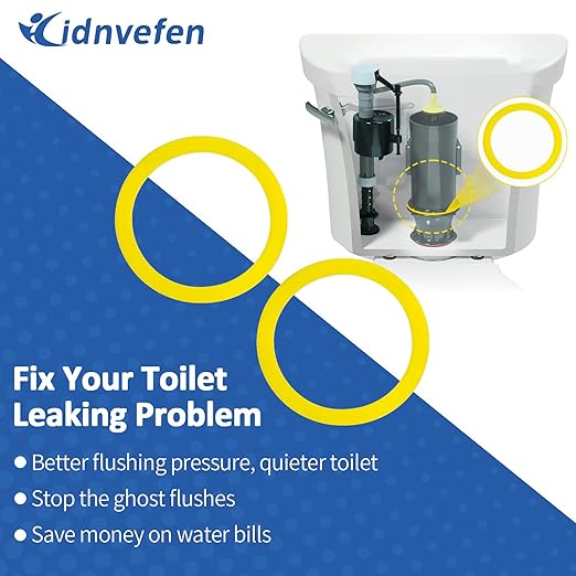 3Pcs Canister Flush Valve Seal for Kohler, Toilet Tank Parts GP1059291 Flush Valve Seal, Silicone Gasket Replacement Parts Toilet Seal Ring