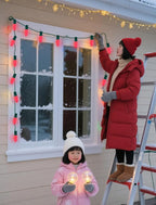 C9 Red Christmas Light Bulbs, 25 Pack C9 Incandescent Replacement Bulbs for Christmas String Light, E17 Intermediate Base, 7Watt Night Lights Bulbs