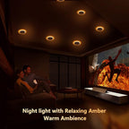 CycevSun 6 Pack LED Recessed Lighting 6 Inch with Night Light, Dimmable 5CCT Canless Ultra Thin Wafer Downlight Soffit with Junction Box, 5 Color Selectable, 12W, ETL & Energy Star