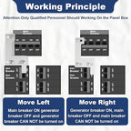 Generator Interlock Kit for ITE, Siemens, Gould, and Murray 150-200 Amp Panels,1 1/4 Inch Breaker Spacing, Safe & Easy Home Generator Connection(ITE-200A)
