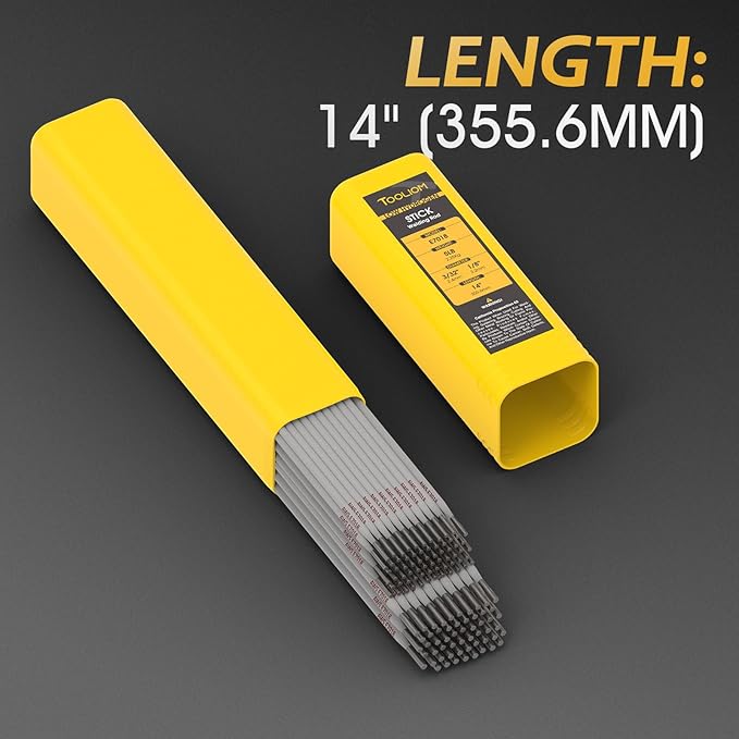 TOOLIOM E7018 Low Hydrogen Welding Rod 3/32"+1/8" 5LB Carbon Steel Stick Electrodes