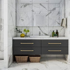 FILTA Cabinet Handles 15 Inch 6 Pack Gold Cabinet Pulls for Kitchen Metal Drawer Pulls Modern Cabient Hardware Cupboard Handles