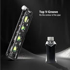 BETHEL 6 Inch Magnetic Torpedo Level with 4 Bubble Vials, V-Groove & Magnetic Rails, Black Aluminum Alloy Construction