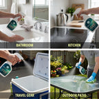 EvaClean PurClean All Purpose Cleaner – Ready to Use, 2-Pack Spray Bottles 32 FL Oz. Each, Biodegradable Degreaser, For Hospitals, Hotels, Schools, Daily Use, Mop, Spray, Wash, Lemon Scent