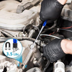 2 Pieces 3.5LBs Telescoping Magnetic Flashlight Pickup Tool with LED Lights, Magnet Stick Rod Extendable 7" to 27" for Men, Birthday, Father's Day, Christmas Gift