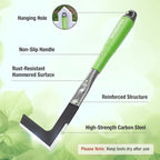 WORKPRO 6-Piece Garden Tool Set, Heavy Duty Gardening Hand Tools with Soft Rubber Handle, Including Trowel, Rakes, 2-in-1 Hoe and Crack Weeder, Ideal Gardening Gifts for Men and Women