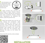 ASD 6 Pack LED Recessed Lighting 4 Inch 9W, 5 CCT 2700K-5000K CRI90+, IC Rated Ultra Thin Dimmable Ceiling Lights with J Box, Canless Wafer Downlight, Round Slim Panel Light, Energy Star ETL, White