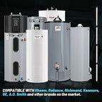 Magnesium Flexible Water Heater Anode Rod- Magnesium Anode Rod for Rheem, Reliance, Richmond, Kenmore, GE, 44 Inch Long, 0.8 Inch Diameter, 3/4 Npt Thread, 1-1/16 Inch Hex Socket Tool and Teflon Tape