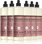 MRS. MEYER'S CLEAN DAY Liquid Dish Soap, Rosemary Scent, 16 ounce (Pack of 6)