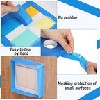 4 Rolls Painters Tape, 1Inch x 55 Yards Blue Painters Tape Washi Painters Tape Multi-Surface Blue Masking Tape for Wall Painting Masking Edge Treatment DIY, Home Use