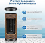 PUREPLUS 5 Micron 10" x 4.5" Whole House Coconut Shell Activated Carbon and KDF Water Filter, Heavy Metal Removal Replacement Water Filter, Compatible with GXWH40L, GXWH35F, BB10, CTO10BB-KDF, 3 PACK