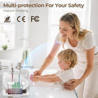 8 Gallon Electric Tank Water Heater, 120V 1500W Under Sink Instant Hot Tank Water Heater for RV, Camper, Kitchen, Food Truck, Wall or Floor Mounted, Blue