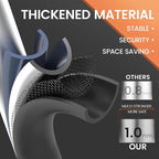 Step Stool for Adults,2 Step Ladder Folding 330lbs Anti Slip Step Stool,Foldable Ergonomic 2 Steel Stool with Wide Pedal for Home, Kitchen, Office (Matte Black)