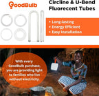 GoodBulb 32-Watt 12 Inch T9 Fluorescent Circline Light Bulb 3000K Soft White G10q Base High Output 2027 Lumens 32W 10000 Life Hours 80 CRI Pack of 12 Bulbs