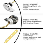 Toilet Handle Replacement Parts Kit Compatible with TOTO THU068#CP for St743S St406 St707 St454E St743E St706 Toilet Trip Lever Side Mount Toilet Flush Handle for Kohler Toilet Tank