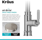 KRAUS Allyn Transitional Industrial Pull-Down Single Handle Kitchen Faucet in Spot-Free Stainless Steel, KPF-4101SFS