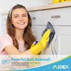 AIDEA Microfiber Cleaning Cloth-24PK, Soft Microfiber Towels for Cars, Absorbent Cleaning Rags, Lint-Free Streak-Free Wash Cloths for House, Kitchen, Window(12inx16in)