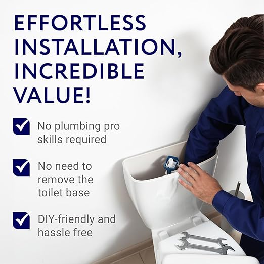 Impresa Replacement Canister Flush Valve Seal & Toilet Ring Seal - 2-Pack Blue Rubber - Compatible with American Standard Champion 4 & Eljer 4 - Fits 7301111-0070A