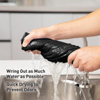 Black Microfiber Cleaning Cloth 13"x13", Ultra Soft Absorbent Microfiber Cleaning Rags for Housekeeping Cleaning Supplies, Lint Free Reusable Cleaning Cloths for House Washable, Pack of 12