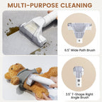 Portable Carpet Cleaner Machine with Dual Size Brushhead, Multi-Purpose and Upholstery Cleaner, Handheld and Small Deep Carpet Cleaning Machine, Spot Cleaner for Couch, Rugs, Car Seats and Pet Stains