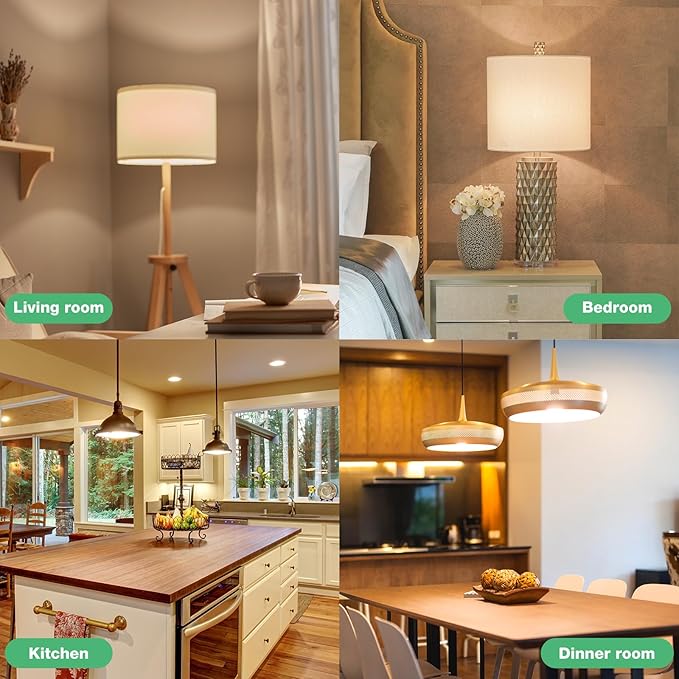 48 Pack LED Bulbs, A19 60W Equivalent, 800 Lumens, 2700K Soft White, 8W Non-Dimmable Light Bulbs for Home & Office, 15000hours