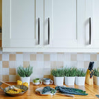 Asidrama 2030 10 Pack 6.3 Inch(160mm) Matte Black Kitchen Cabinet Handles, Vintage Retro Cabinet Pulls Kitchen Cabinet Hardware for Cupboard Drawer Pulls