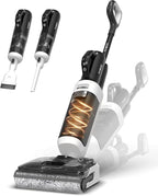 Tineco Floor One Switch S6 Stretch Breeze Wet Dry Vacuum Cleaners, Floor Cleaner Mop 2-in-1 Cordless Vacuum for Multi-Surface, 20kPa Suction, Anti-Tangle Design, Flashdry Self-Cleaning, 180° Lay-Flat