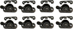 QCAA Steel Window Sash Lock, CTC 2", Antique Copper, 8 Pack, Made in Taiwan