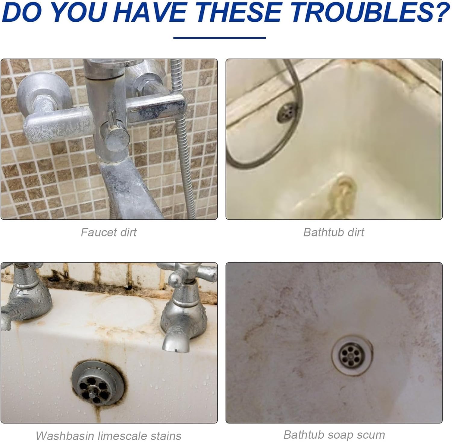 Lanenow Jue-Fish Bathroom Descaler Foam Cleaner - Stubborn Stains Remover, Fresh Scent, All Purpose Bubble Spray (2pcs)