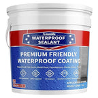 Polyurethane Waterproof Coating 1 Gallon for Indoor & Outdoor Use, Multi-Surface Crack & Leak Repair Coating, Durable Flexible Protective Roof Waterproof Sealant, Light Gray