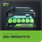 Greenworks 24V MAX Cordless Brushless Drill & Impact Driver Combo Kit, Electric Drill Set, High Torque, Lightweight, Professional Grade, Includes 2x 2.0Ah Batteries, Charger, and Storage Bag