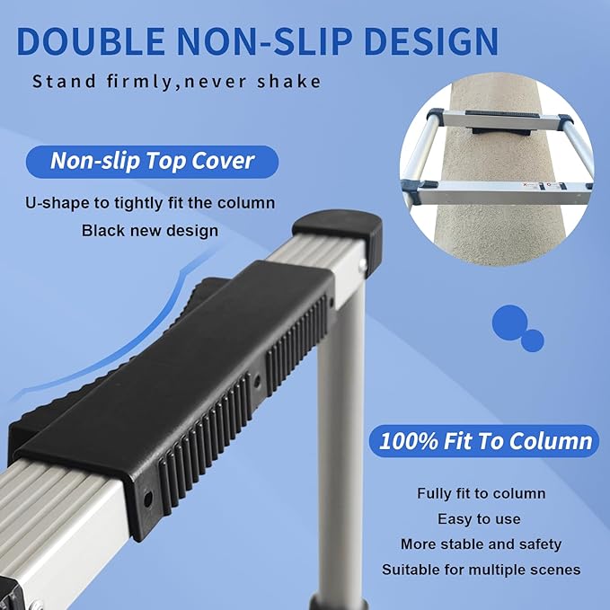 JADDUO Telescoping Ladder,22.9 FT Extension Ladder,Aluminum Lightweight Telescopic Ladder with 2 Triangle Stabilizers