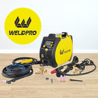 Weldpro 200 Amp MIG210LCD Dual Voltage 110V/220V 5 in 1 Multi-Process MIG/Fluxcore/Lift TIG/MMA Welder Aluminum Spool Gun Capable with Spot Timer and Auto-Set 3 Year Warranty Welding Machine